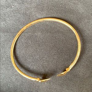 Heart Bangle Bracelet 18k pure Saudi gold!